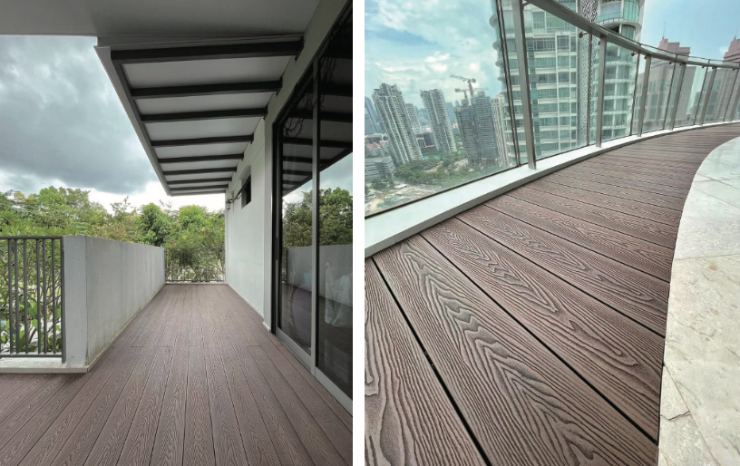 Singapore balcony decking